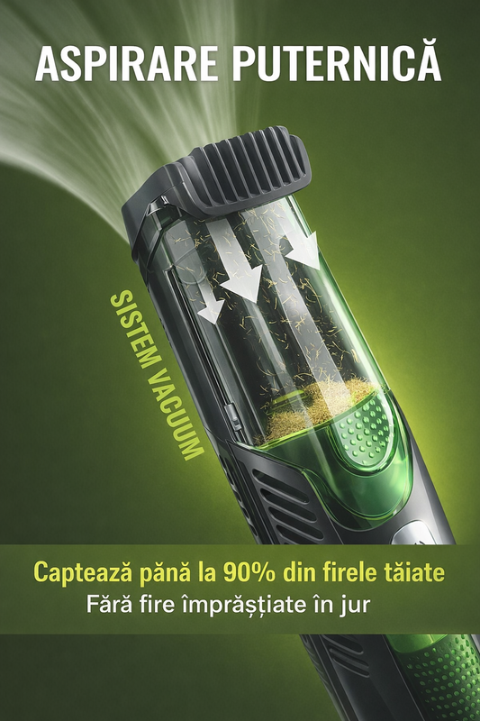 Trimmer Barbă cu Vacuum